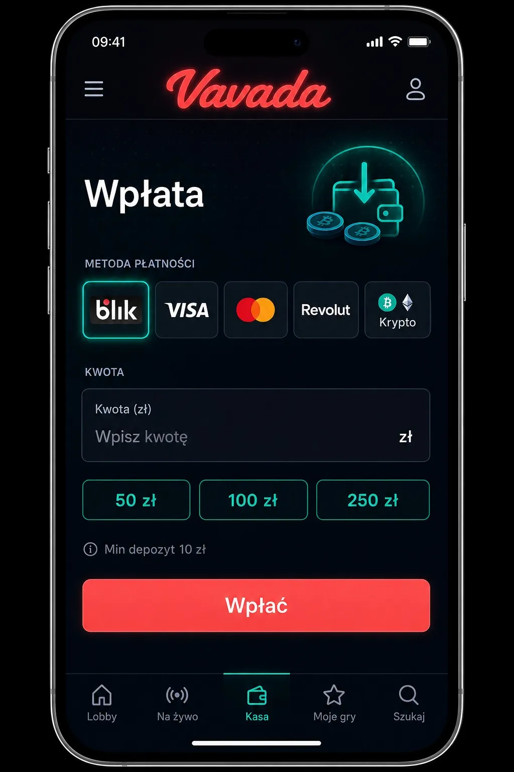 Metody płatności i depozyty w wersji mobilnej w Polsce – Vavada aplikacja